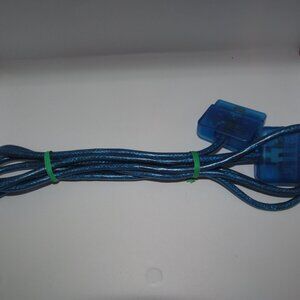 Sony Playstation Controller Extension Cord Cable Clear Transparent Blue Y2K PSX